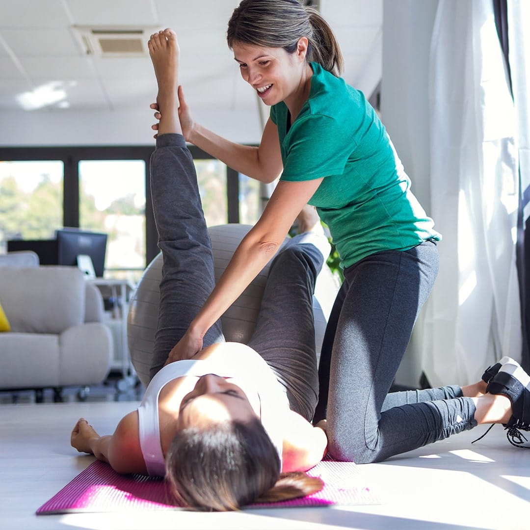 Woman getting physical Therapy