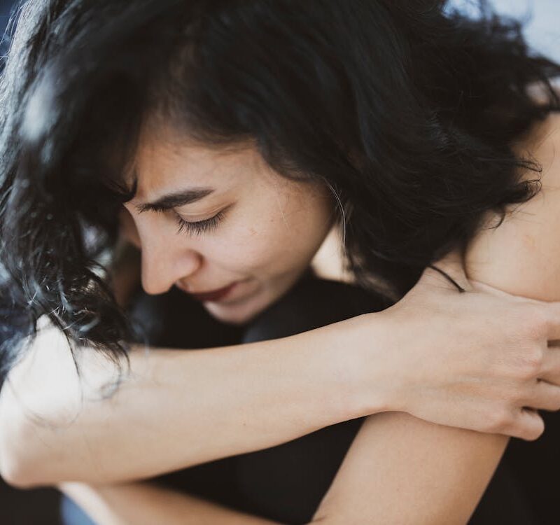 woman suffering from endometriosis disease