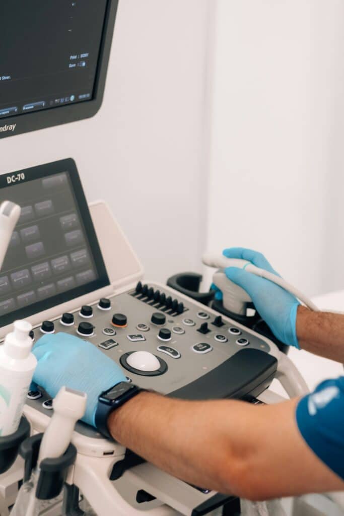 an ultrasound machine