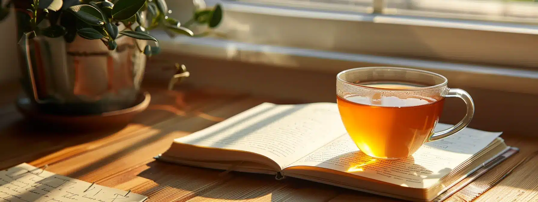 a serene journaling space bathed in soft, natural light showcases a beautifully crafted journal beside an inviting cup of herbal tea, emphasizing the therapeutic power of writing for mental health and chronic illness management. - Rachael Haverland Site a serene journaling space bathed in soft, natural light showcases a beautifully crafted journal beside an inviting cup of herbal tea, emphasizing the therapeutic power of writing for mental health and chronic illness management.