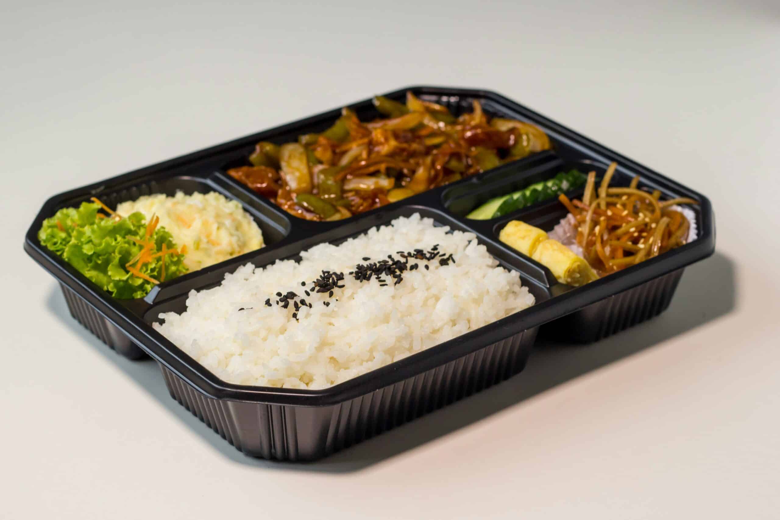 A well-balanced bento box with rice, vegetables, and protein-rich sides, representing a personalized nutrition plan designed to support endometriosis pain management. - Rachael Haverland Site A well-balanced bento box with rice, vegetables, and protein-rich sides, representing a personalized nutrition plan designed to support endometriosis pain management.