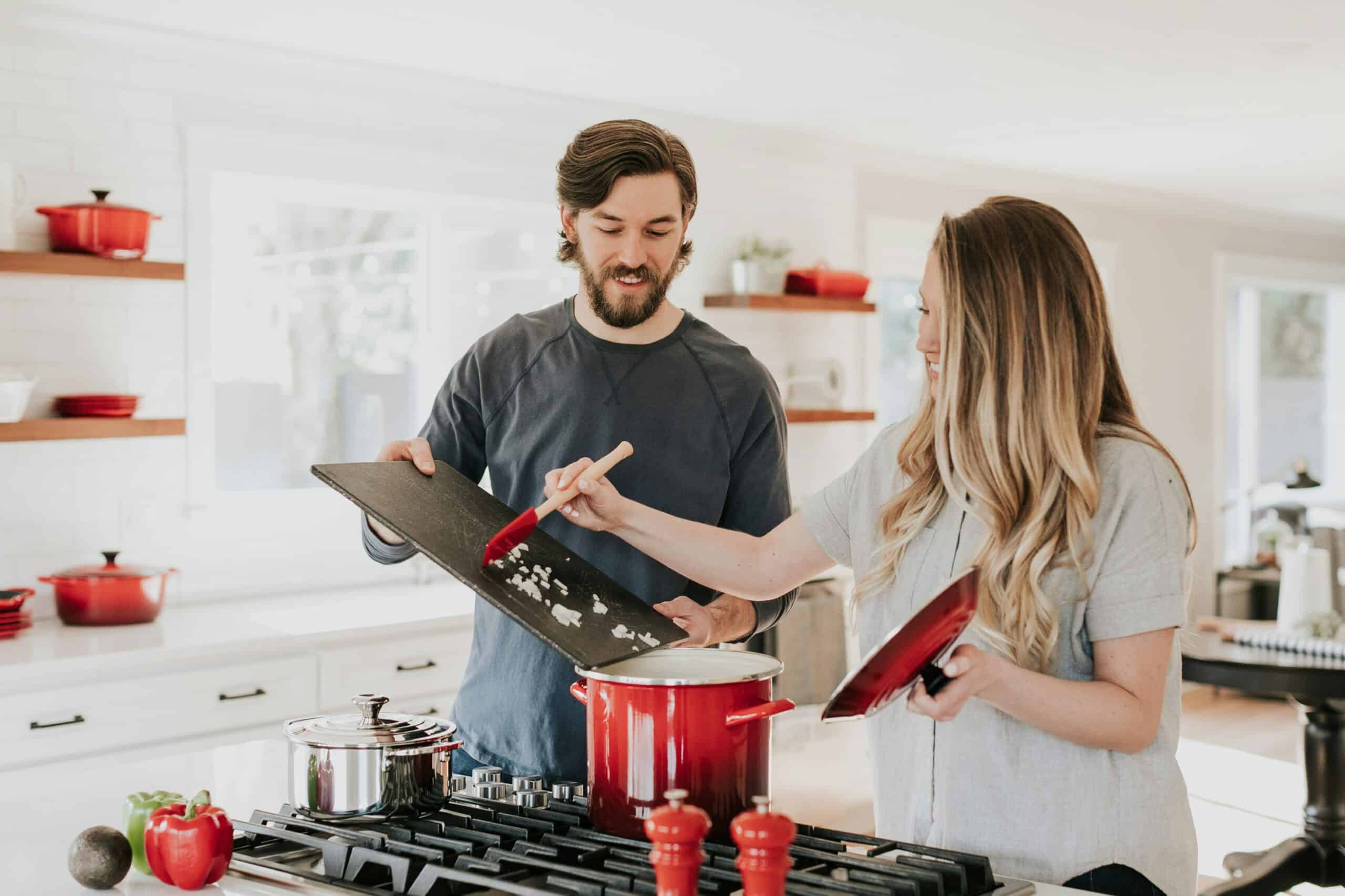 a couple enjoying cooking together - Rachael Haverland Site a couple enjoying cooking together