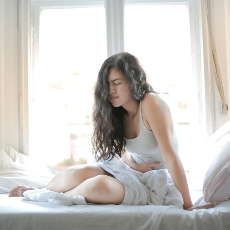 young girl facing endometriosis pain