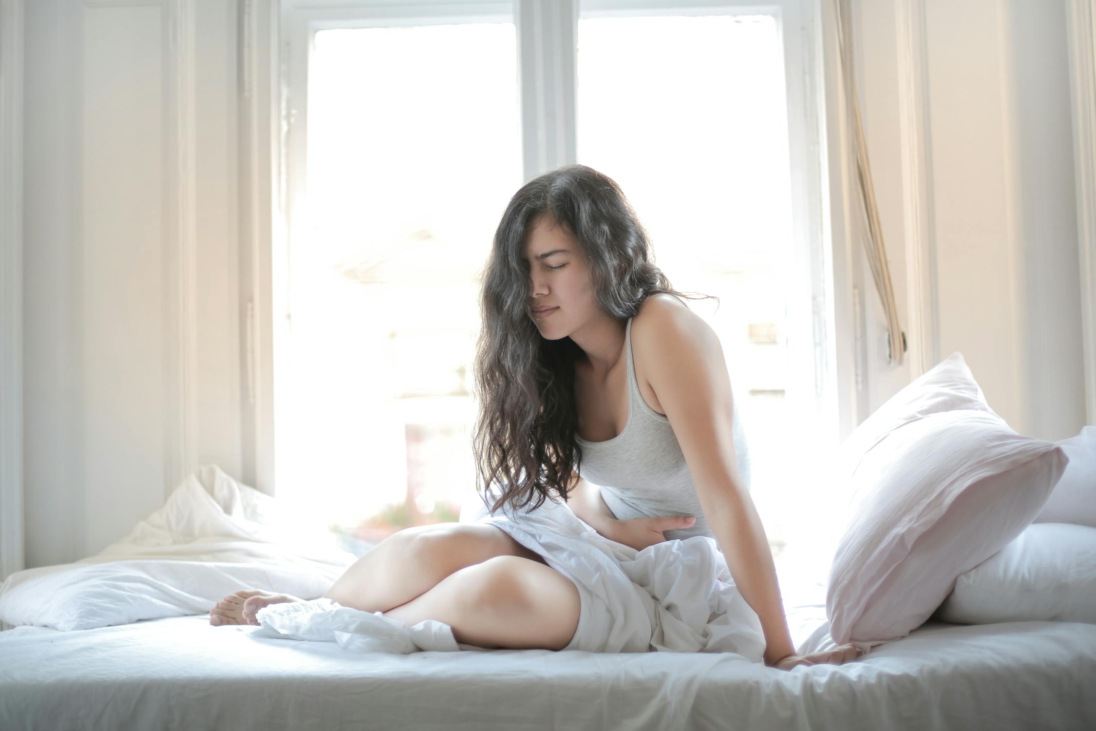 young girl facing endometriosis pain