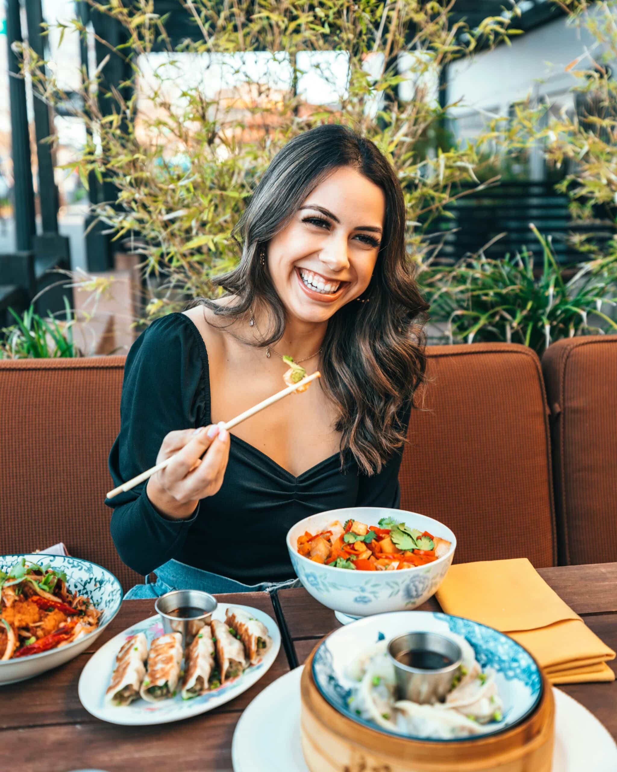 a woman having a meal - Rachael Haverland Site a woman having a meal