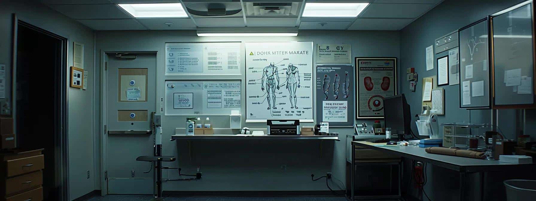 medical office is illuminated by bright lighting - Rachael Haverland Site medical office is illuminated by bright lighting