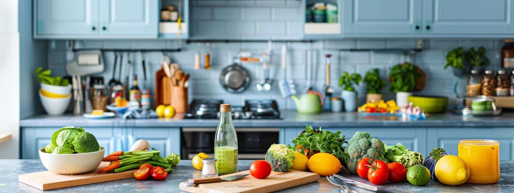 a vibrant, modern kitchen scene showcases various healthy ingredients - Rachael Haverland Site a vibrant, modern kitchen scene showcases various healthy ingredients