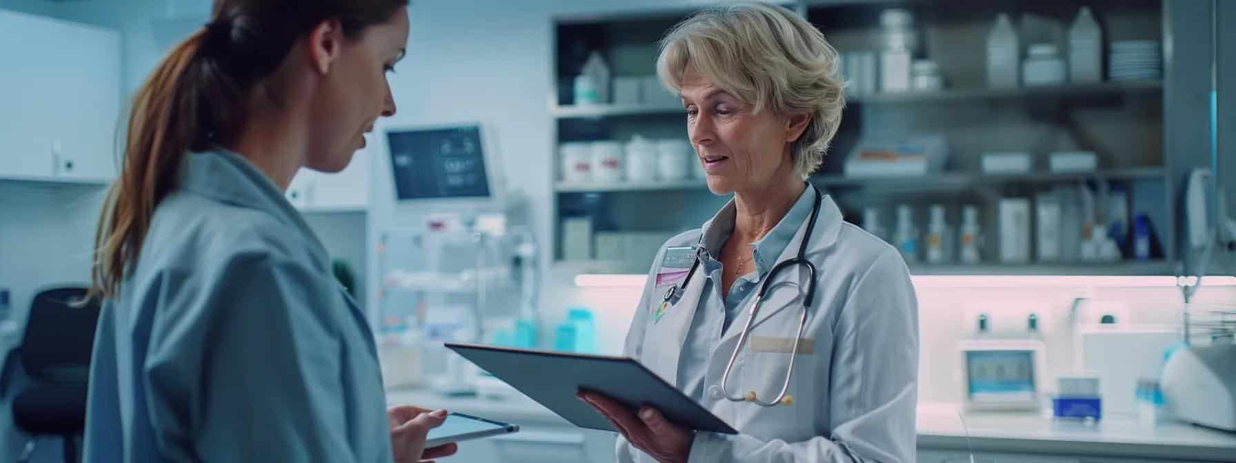 a focused medical consultation scene in a modern clinic - Rachael Haverland Site a focused medical consultation scene in a modern clinic