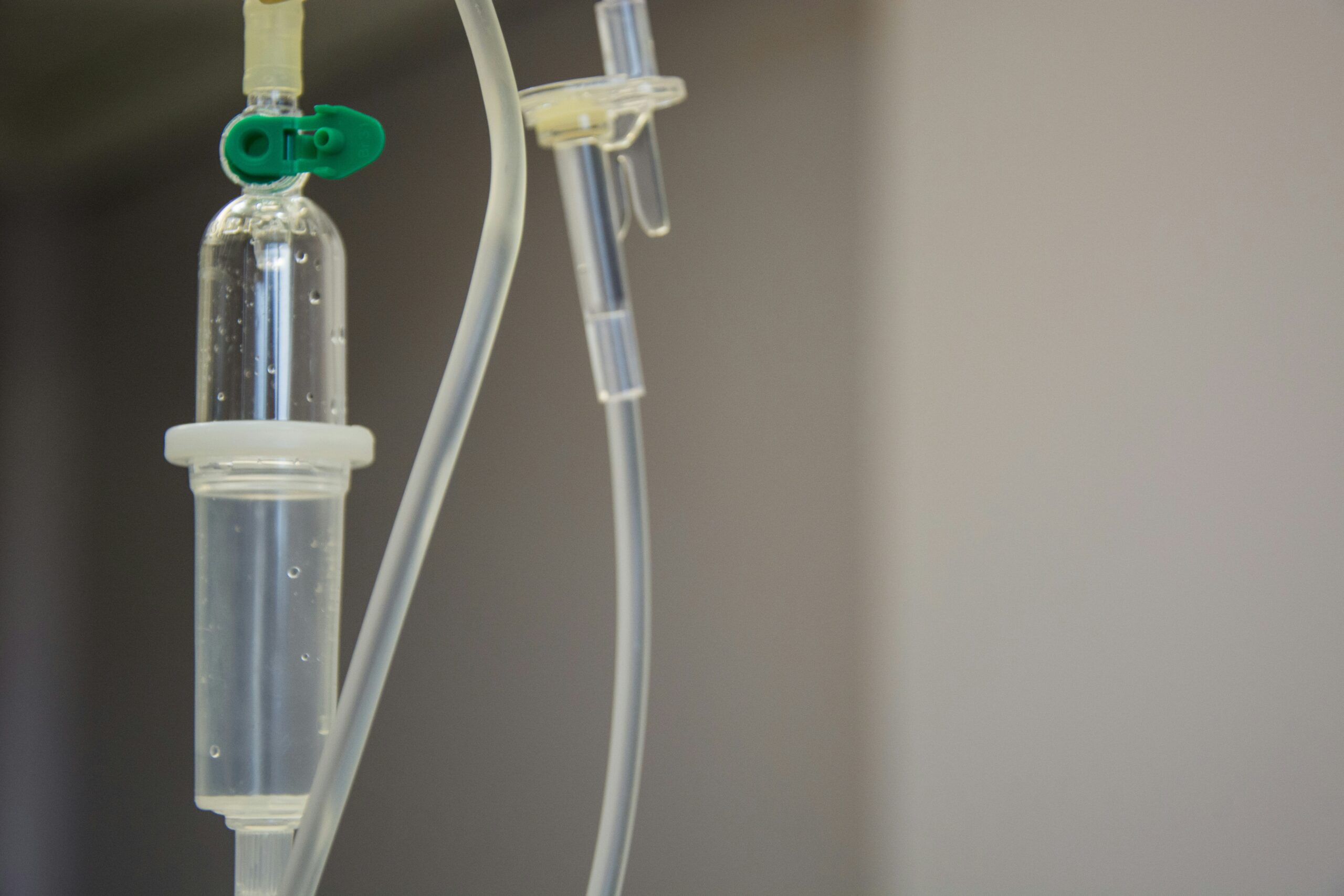 Close-up of IV drip for medical treatment - Rachael Haverland Site Close-up of IV drip for medical treatment