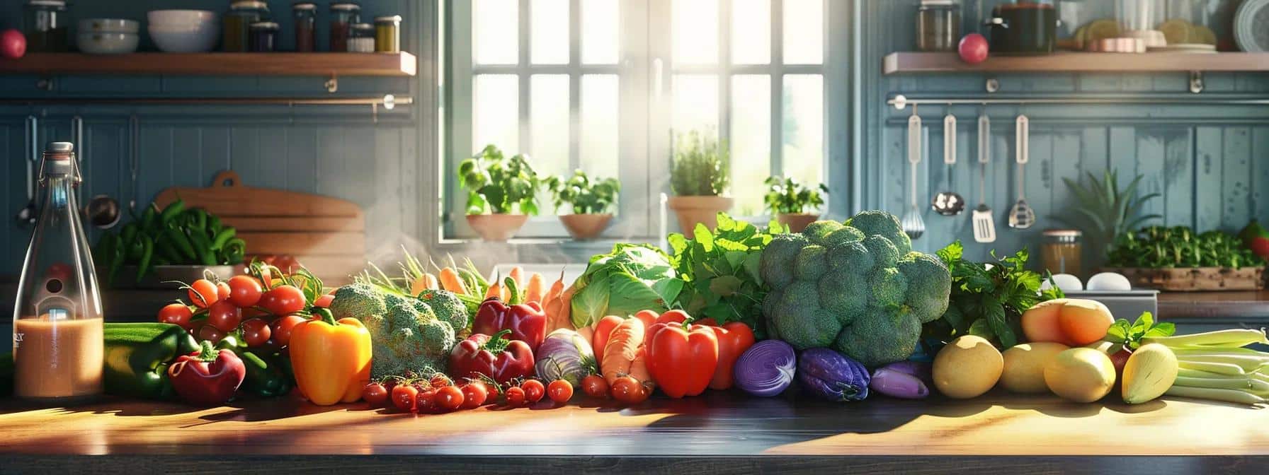 a visually compelling kitchen scene showcases an array of colorful, whole foods such as fresh fruits, vegetables, and lean proteins arranged neatly on a polished countertop, emphasized by warm, inviting lighting that highlights the theme of a wholesome endometriosis-friendly diet. - Rachael Haverland Site a visually compelling kitchen scene showcases an array of colorful, whole foods such as fresh fruits, vegetables, and lean proteins arranged neatly on a polished countertop, emphasized by warm, inviting lighting that highlights the theme of a wholesome endometriosis-friendly diet.