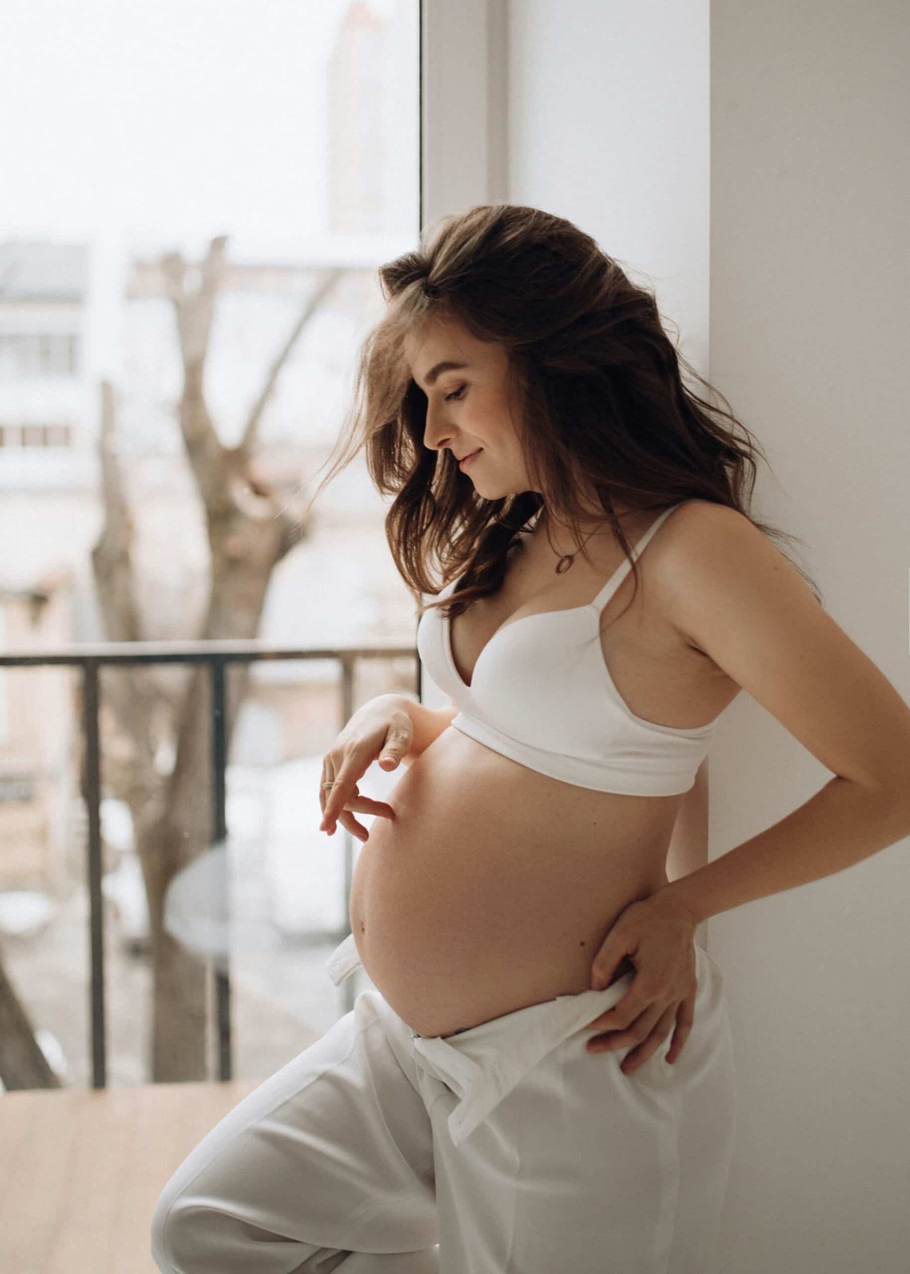 A pregnant woman