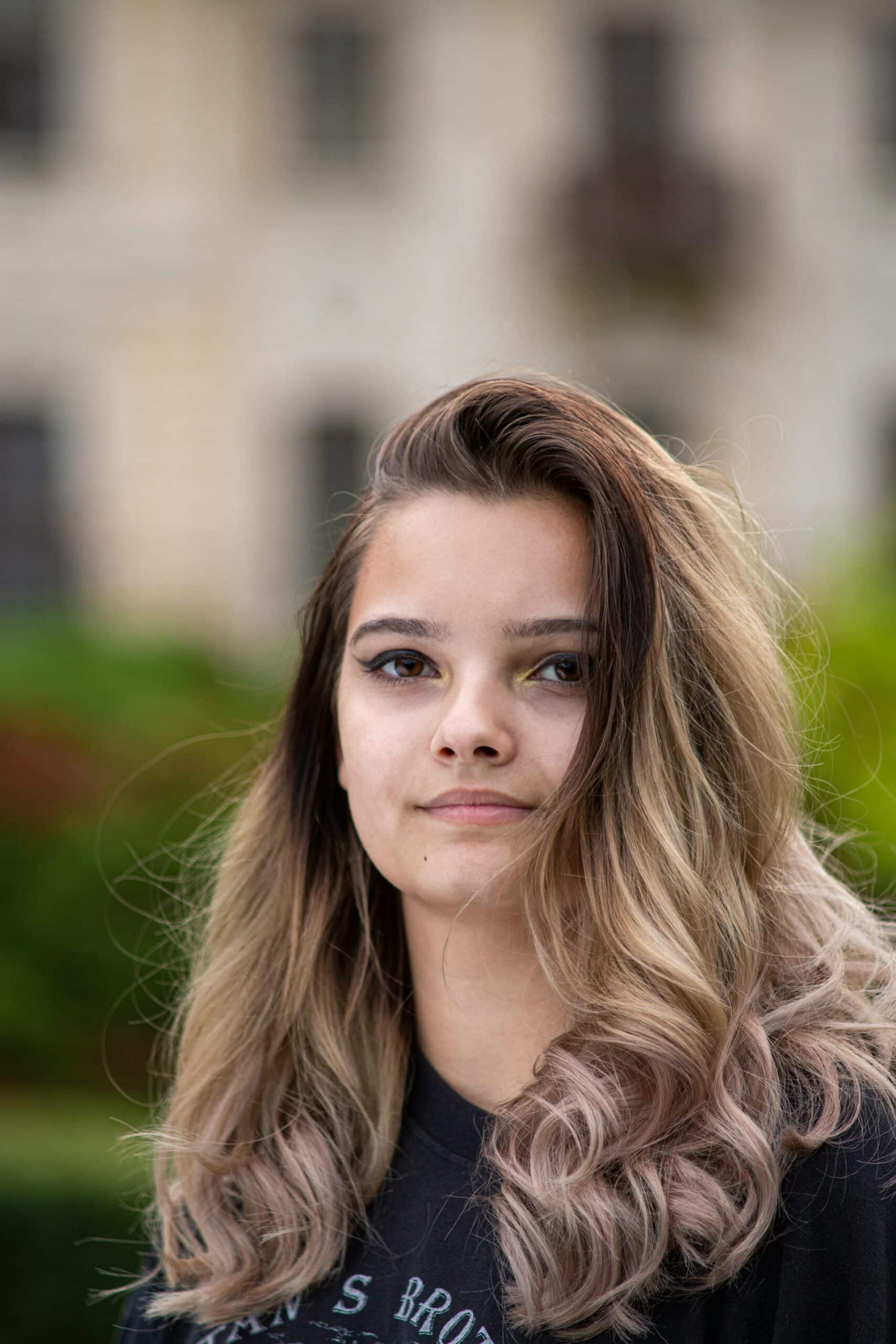 a teenage girl