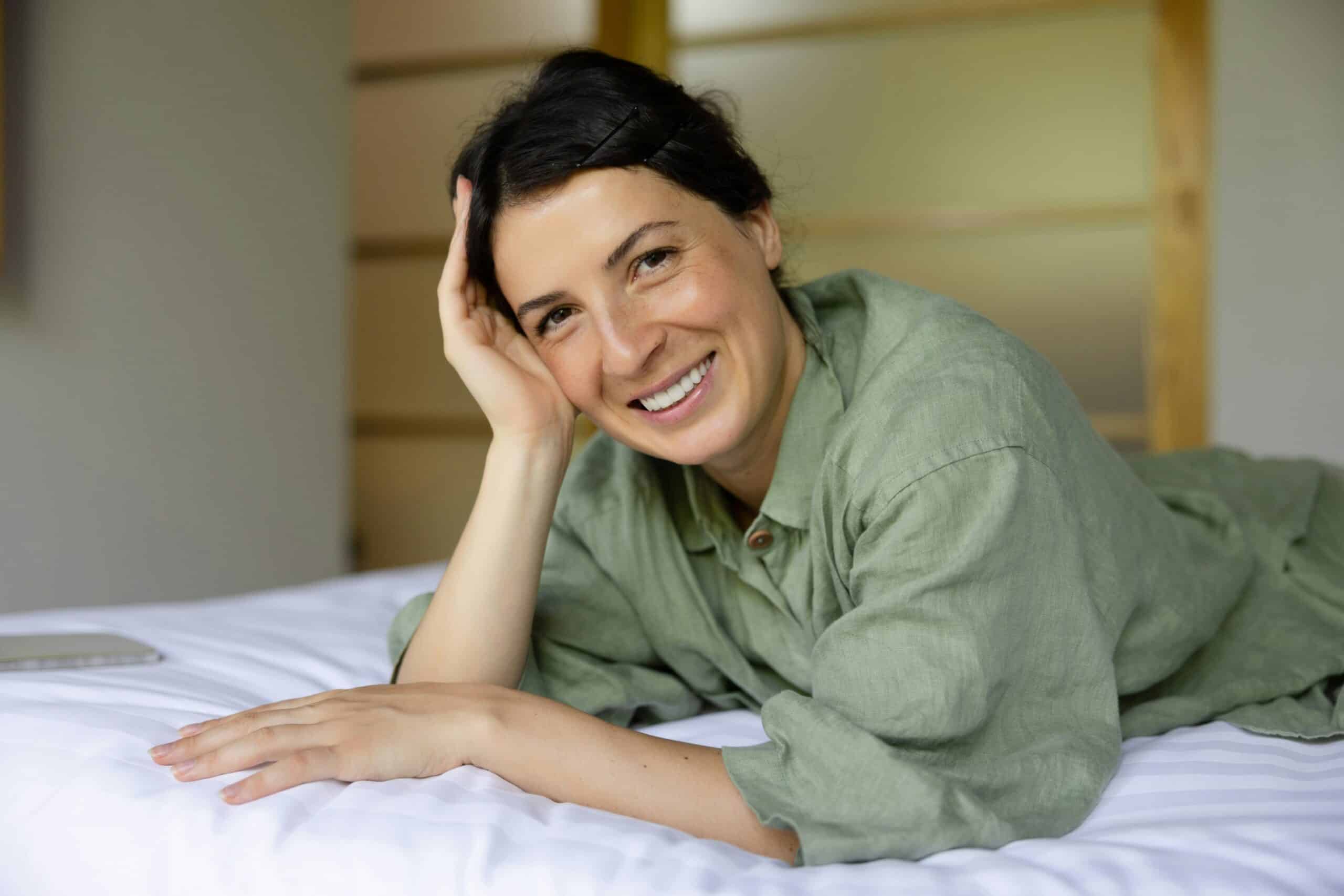 a woman undergoing menopause - Rachael Haverland Site a woman smiling