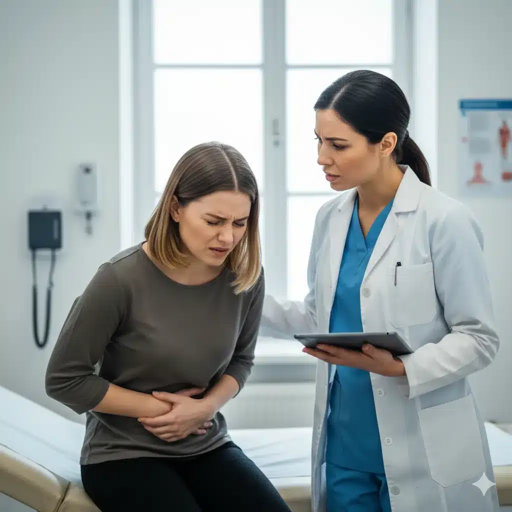 female patient with a female doctor