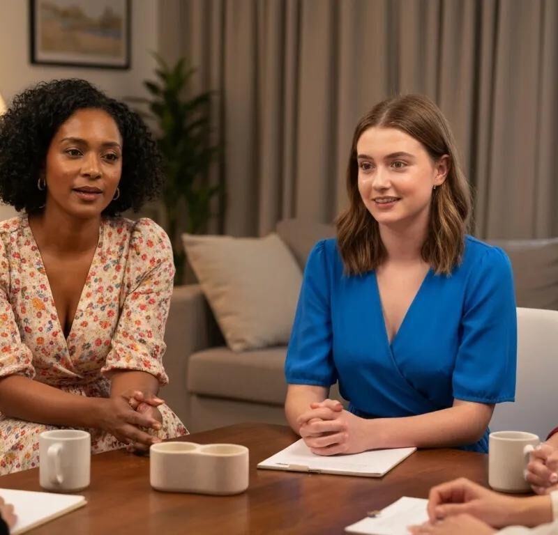 Supportive conversation among women about menopause and endometriosis