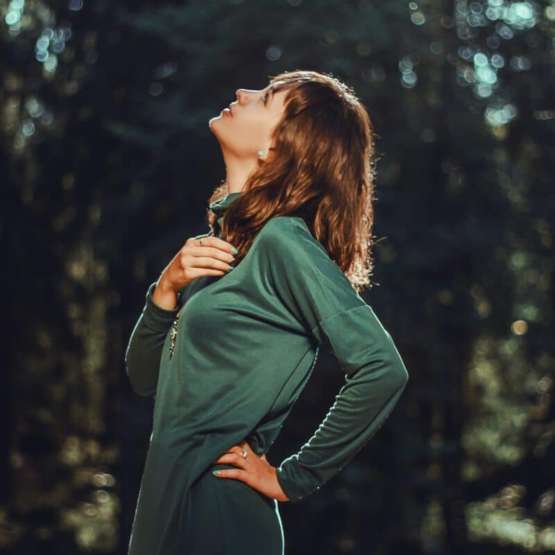 a woman undergoing menopause