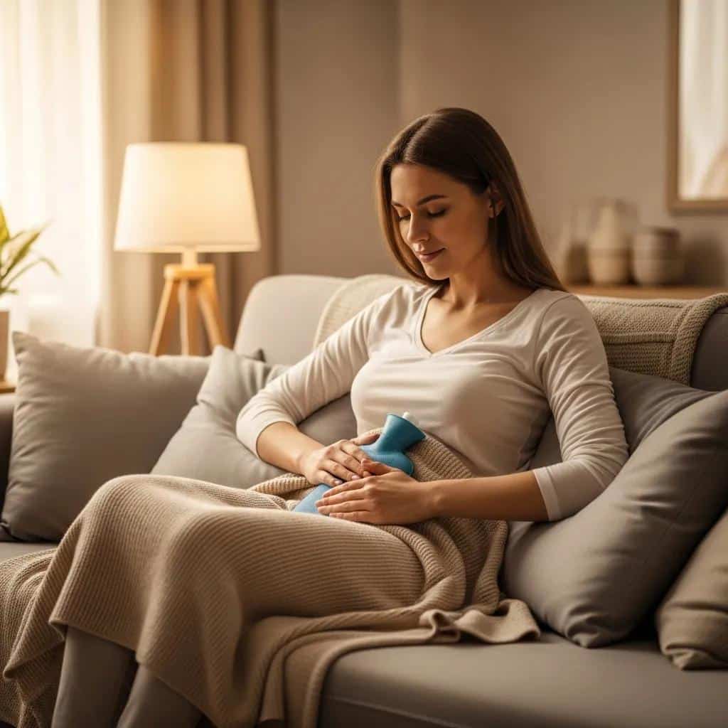 woman practicing self care for endometriosis pain management in a cozy home setting 8da266b8 24c9 42fd 9c5e 995296079ca5webp - Rachael Haverland Site Woman practicing self-care for endometriosis pain management in a cozy home setting