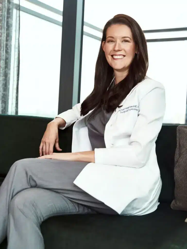 Healthcare professional discussing local endometriosis support groups with a patient