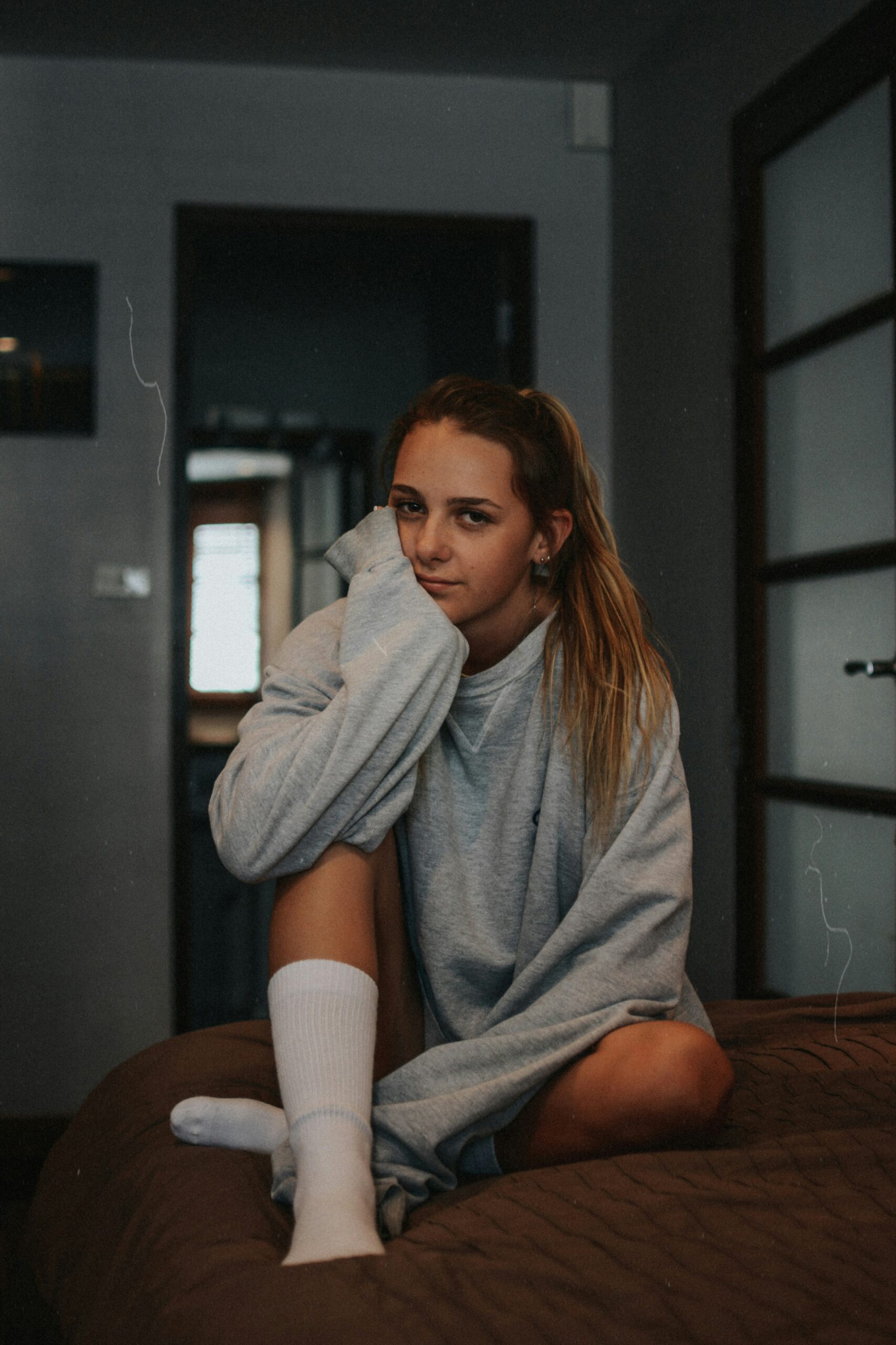 girl recovering from surgery