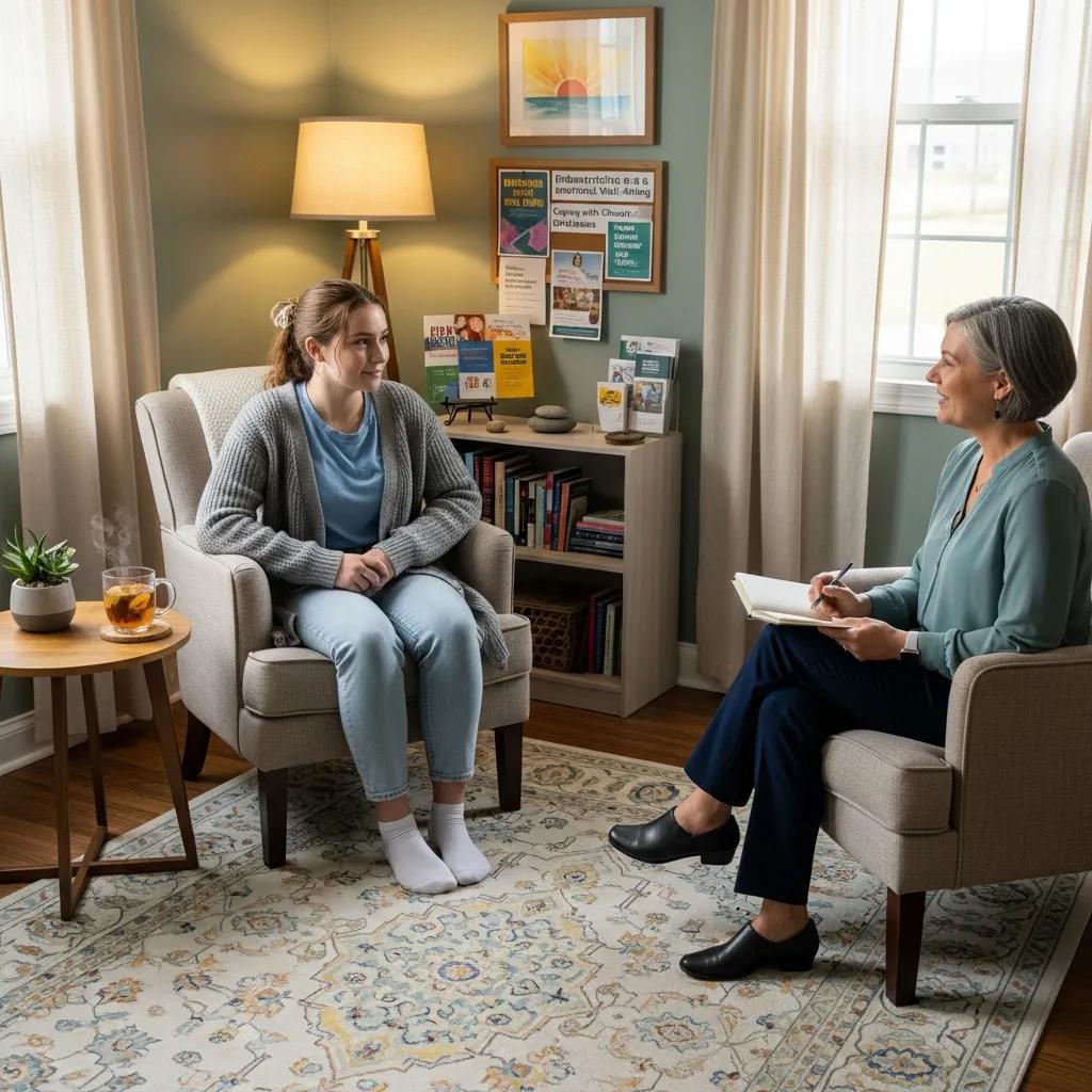 teenage girl receiving emotional support in a counseling session for endometriosis 84eb419f 744c 455b 9f6a 25cb3f204961webp - Rachael Haverland Site Teenage girl receiving emotional support in a counseling session for endometriosis