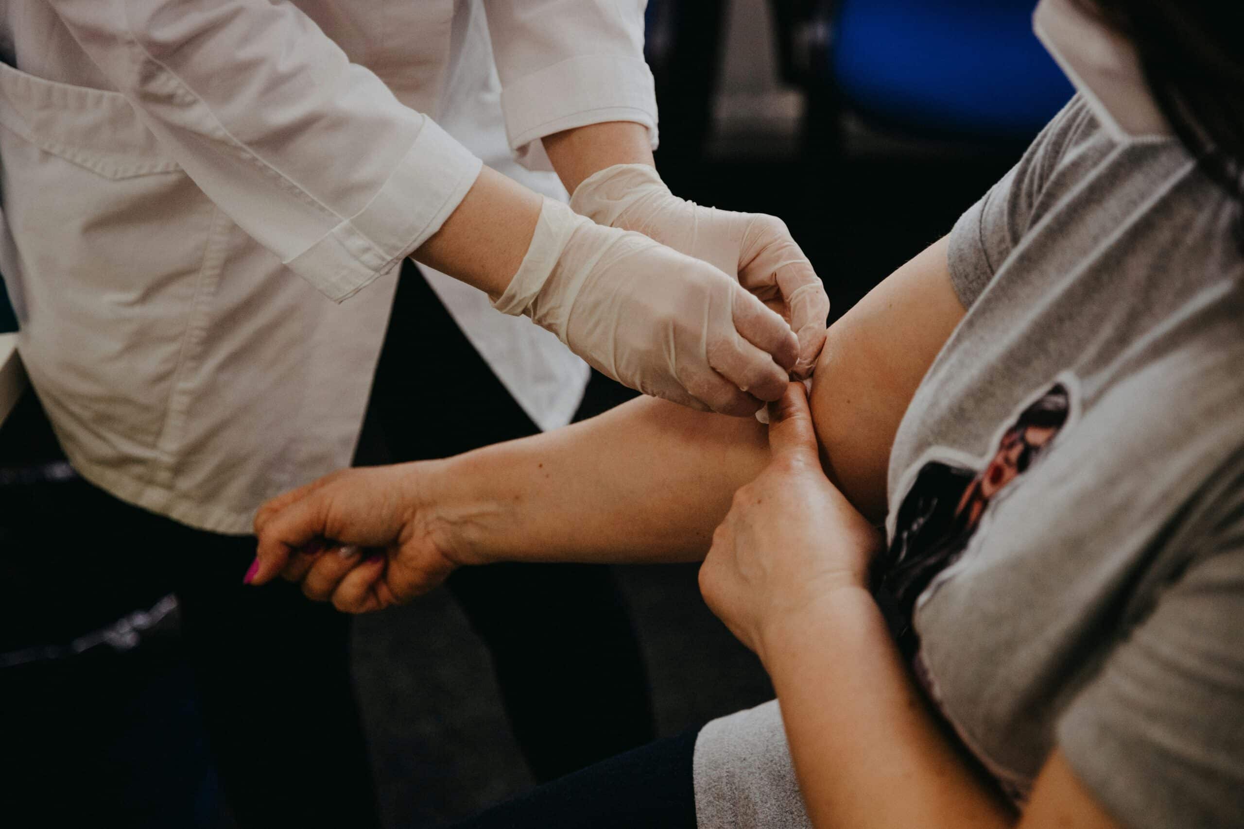 drawing blood for test