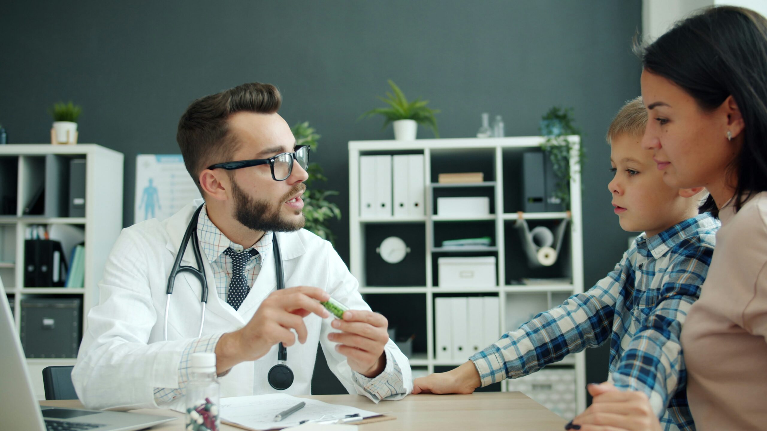 Woman consulting doctor about fertility