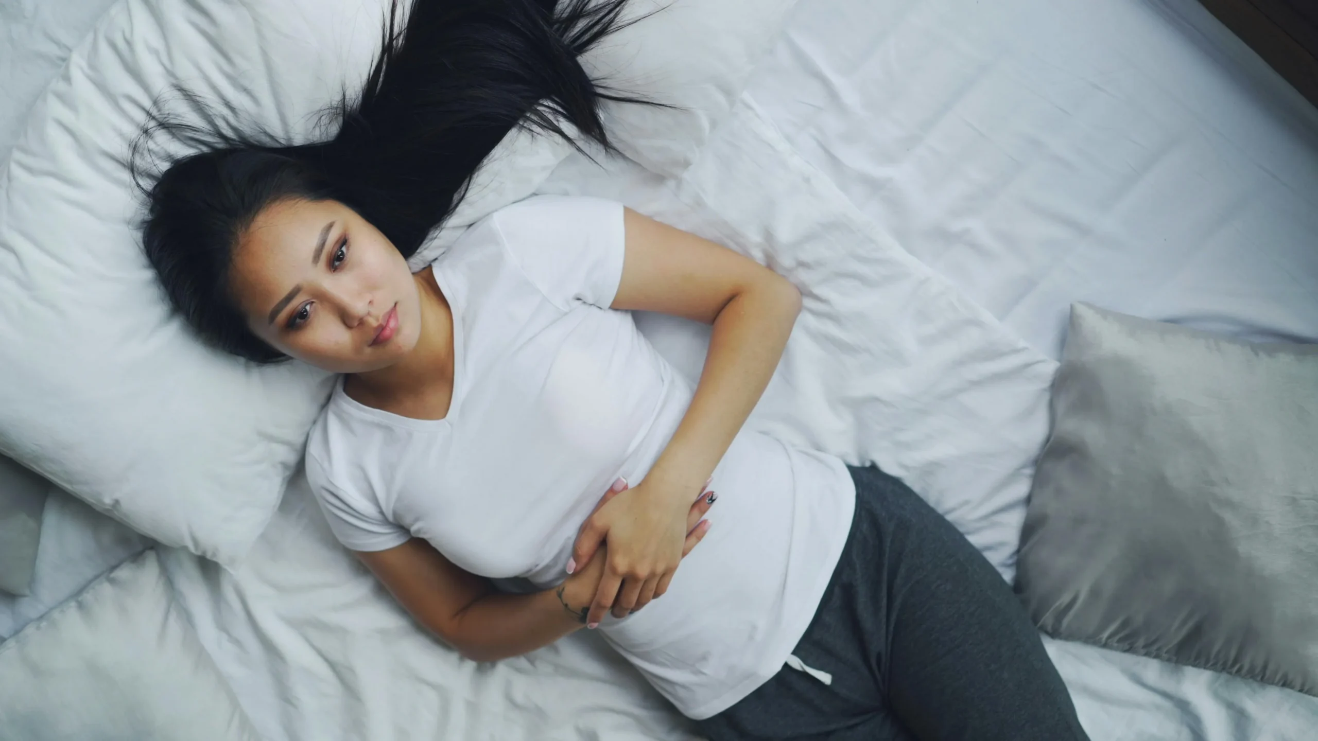 A woman resting