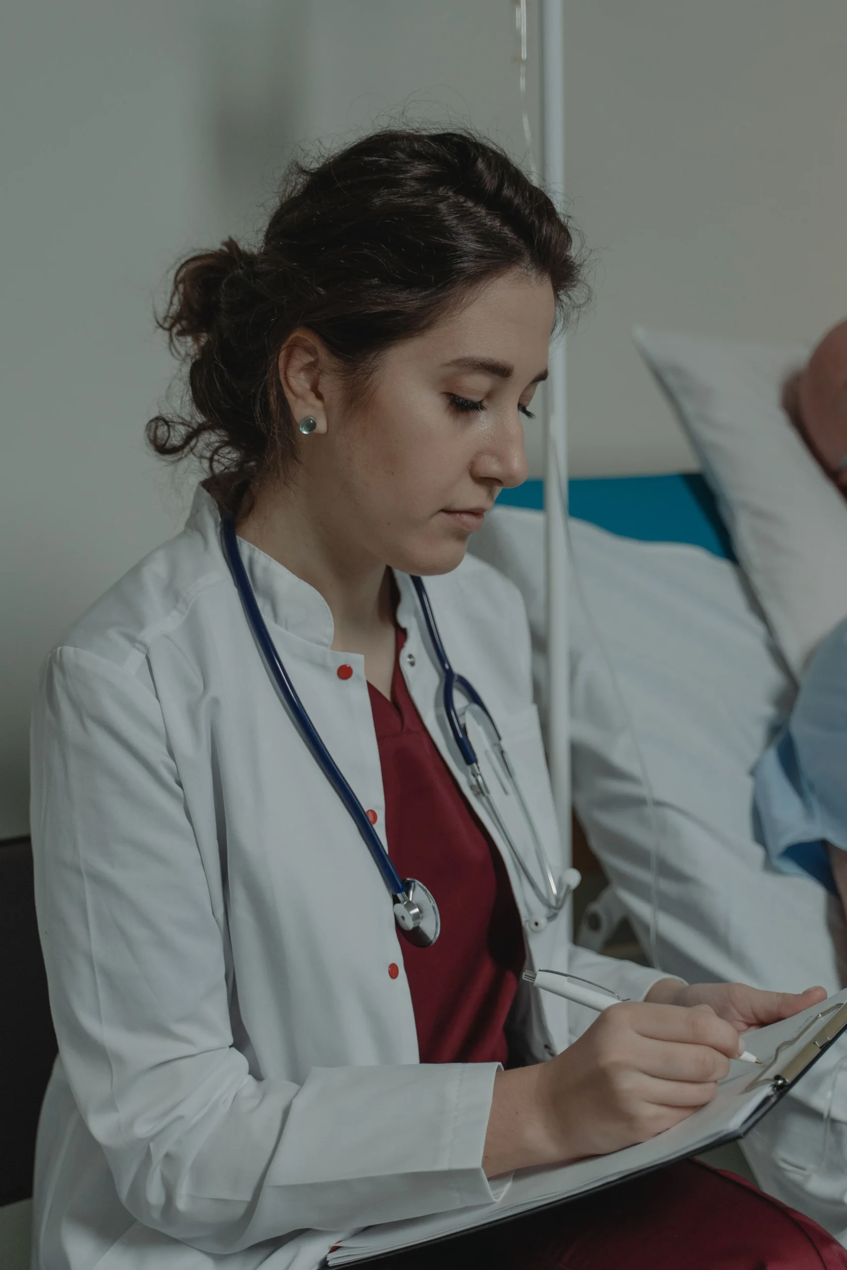 A doctor in an appointment