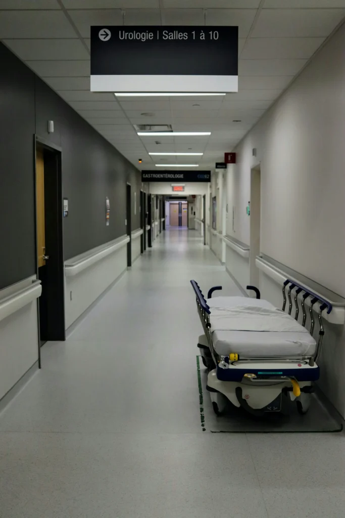 A hospital hallway