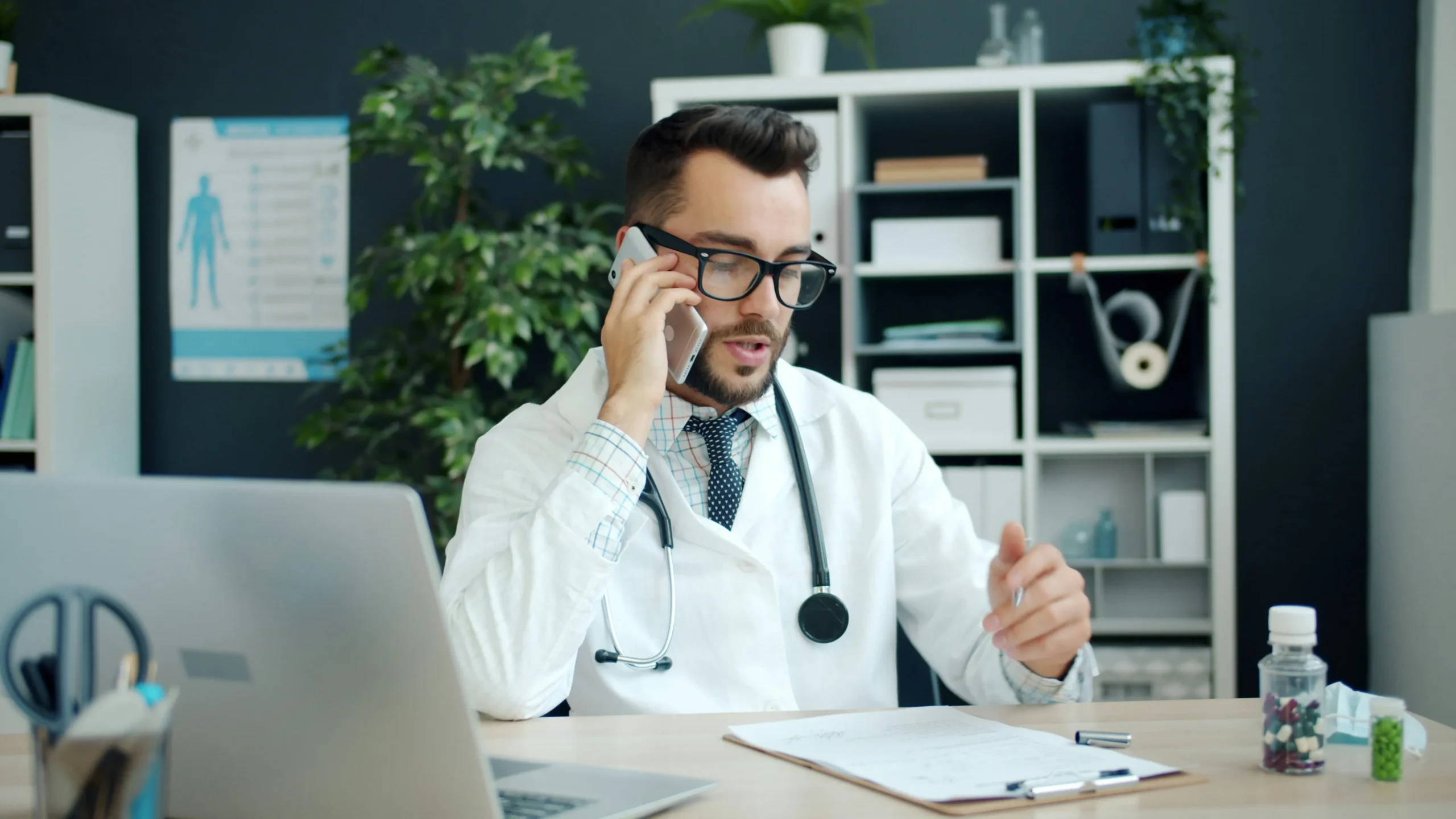 doctor in a clinic setting