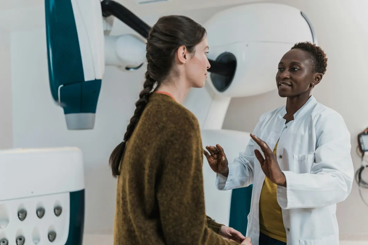 patient getting a scan