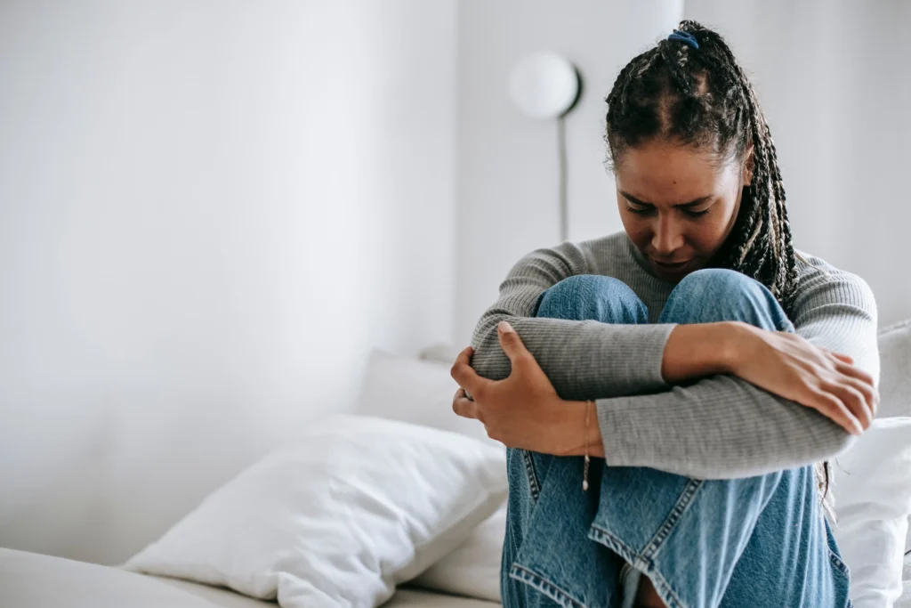 A woman struggling with endometriosis