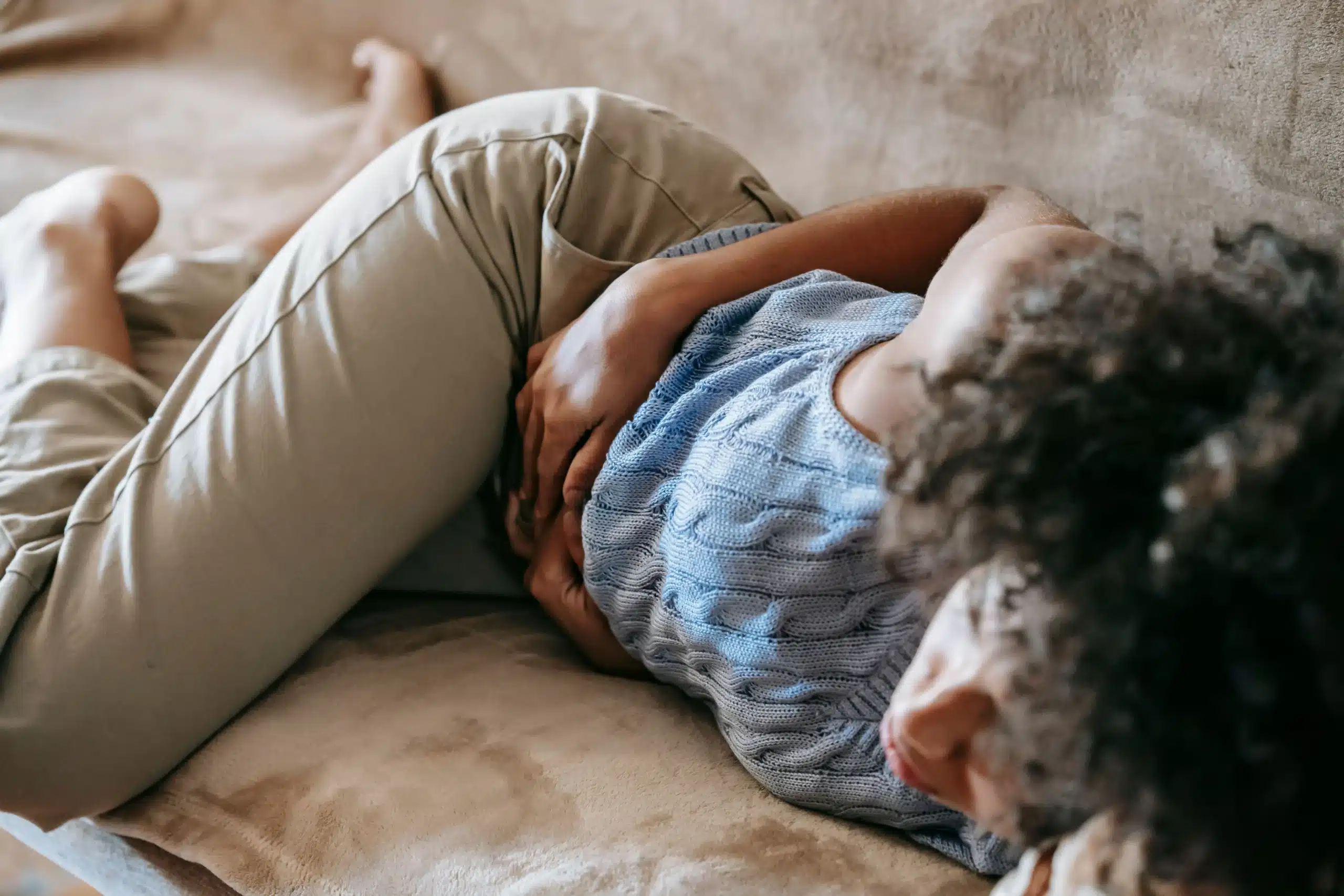 A woman with pelvic pain