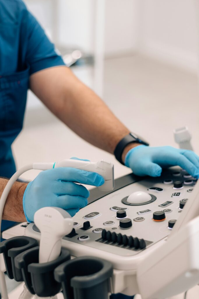 an ultrasound technician