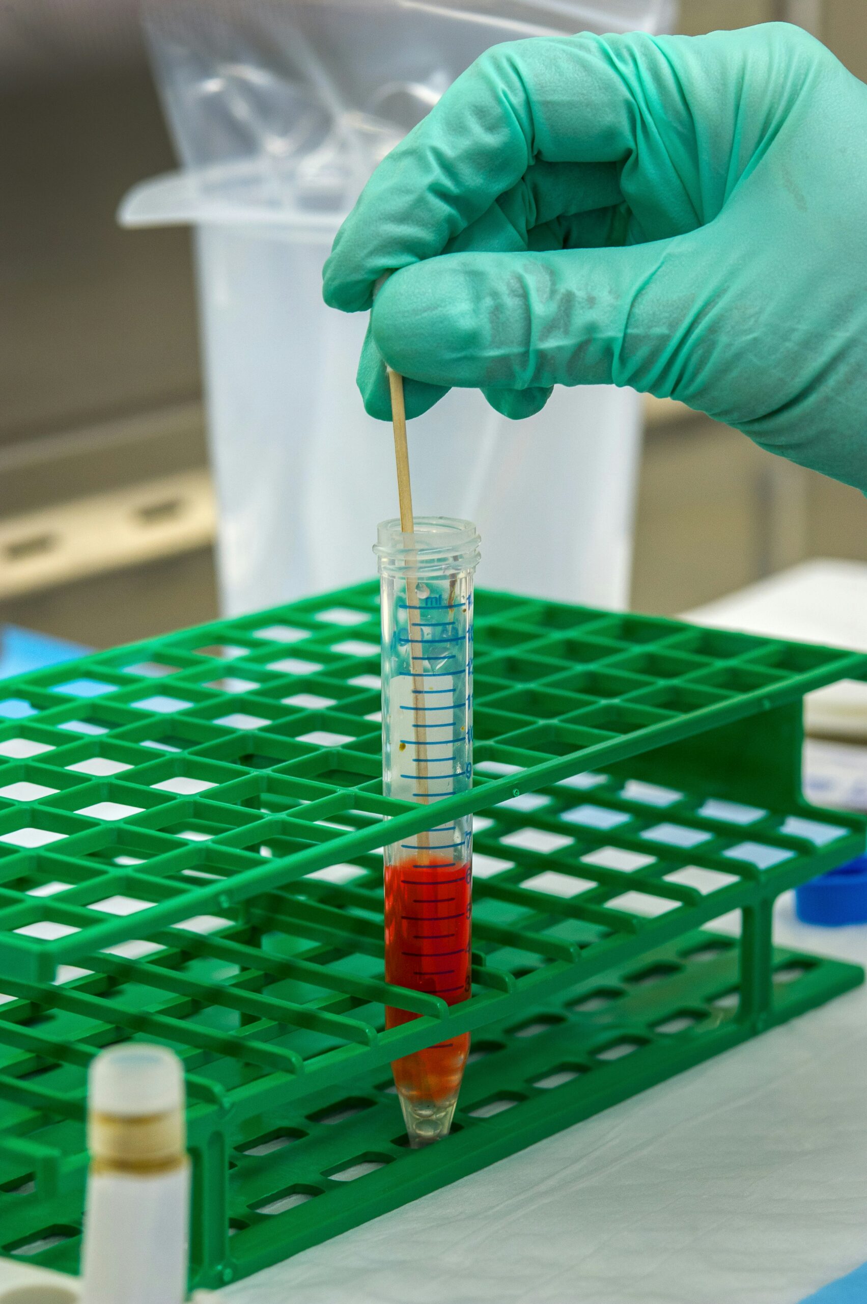 a blood test sample
